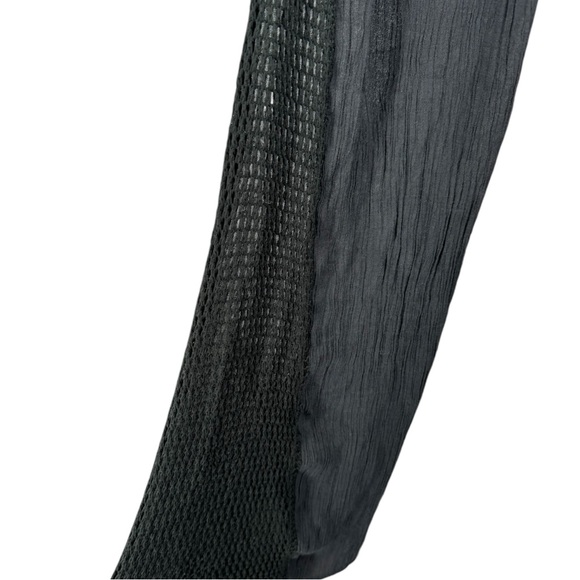 Elan Courtney Gauze Pant Swim Coverup Resortwear Size Small Black Crochet detail - Picture 6 of 9